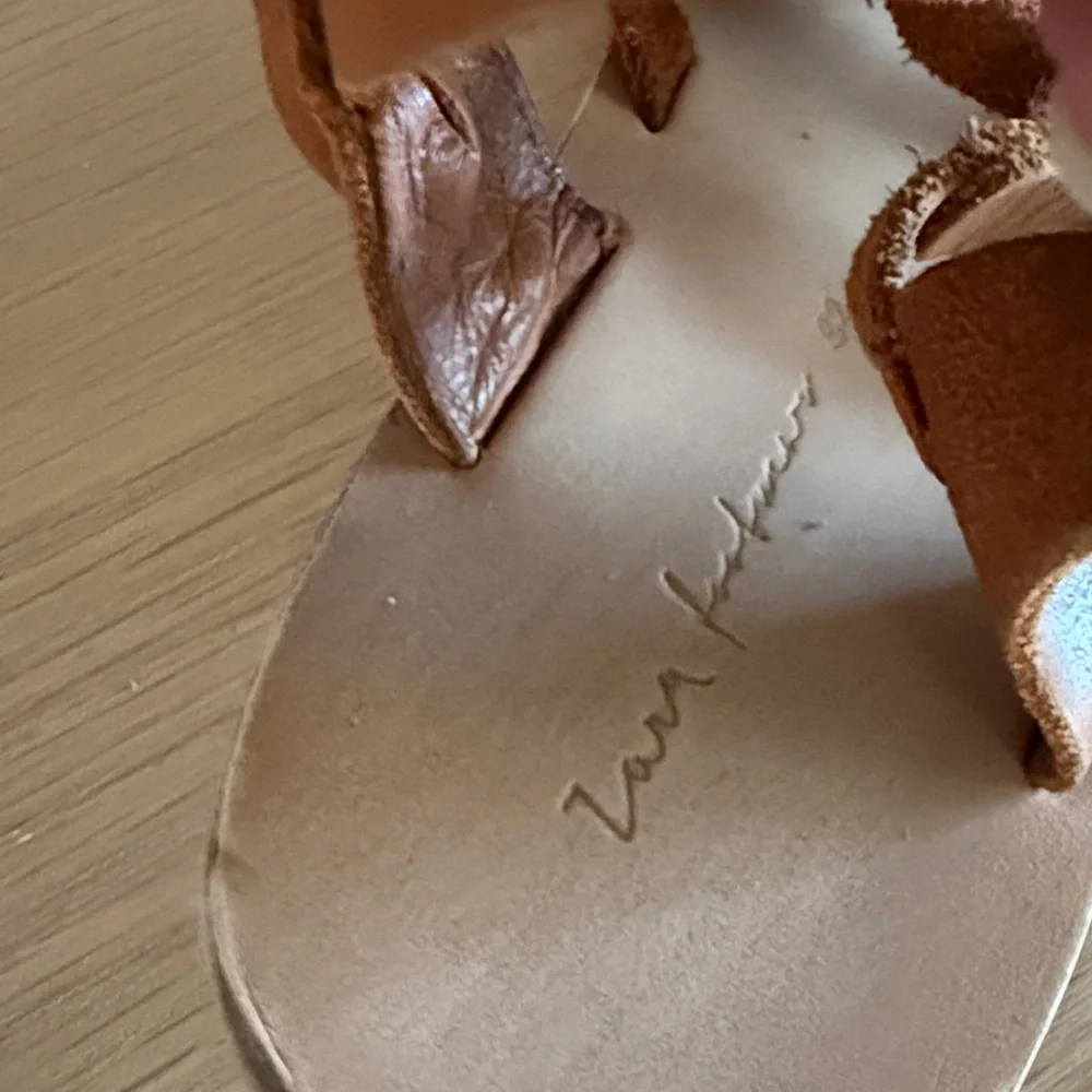 Zara girls brown gladiator sandal